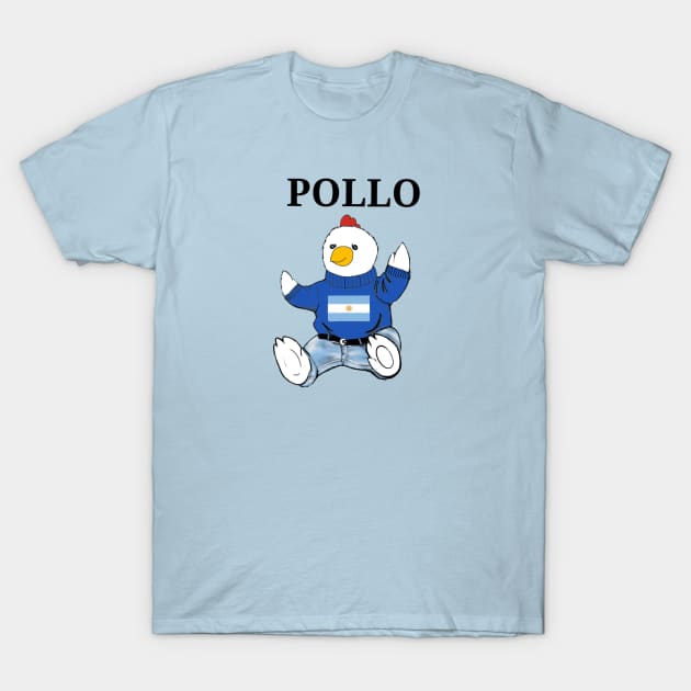 Pollo bear Flag of Argentina T-Shirt by Duendo Design